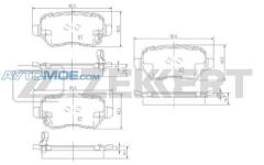 Колодки тормозные BS1761 ZEKKERT BS1761