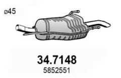 Глушитель 347148 ASSO 347148