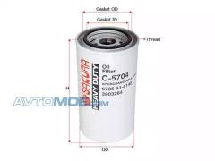 Фильтр масляный C5704 SAKURA C5704