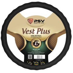 Оплетка на руль Vest Plus Fiber L (черный) PSV 125865