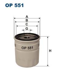 Фильтр масляный OP551 FILTRON OP551