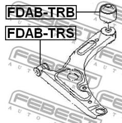 Сайлентблок FDABTRB FEBEST FDABTRB