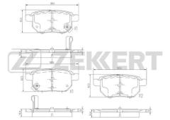 Колодки тормозные BS1973 ZEKKERT BS1973
