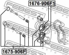 Ремкомплект суппорта 1675906F FEBEST 1675906F