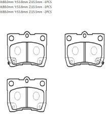 Колодки тормозные HP5174 HSB HP5174