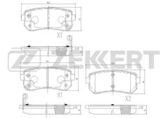 Колодки тормозные BS1759 ZEKKERT BS1759