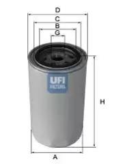 Фильтр масляный 2348600 UFI 2348600