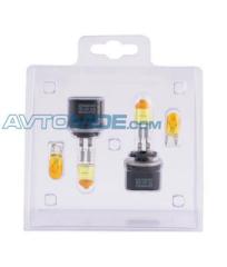 Лампы галогенные серия Yellow 3000K 12V H27 | 880 27W+W5W yellow, комплект 2шт. Ver.2.0 SVS 0200100000
