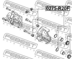 Ремкомплект суппорта 0275R20F FEBEST 0275R20F