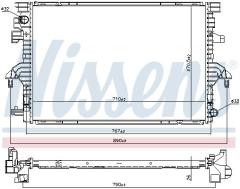 Радиатор охлаждения 606088 NISSENS 606088