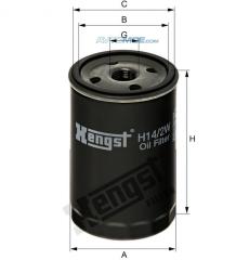 Фильтр масляный H142W HENGST H142W
