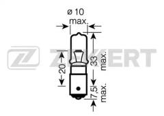 Лампа галогенная H6W ZEKKERT LP1041