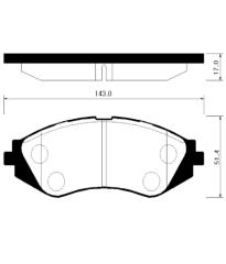 Колодки тормозные HP2005 HSB HP2005