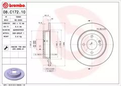 Диск тормозной 08C17210 BREMBO 08C17210