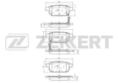 Колодки тормозные BS2433 ZEKKERT BS2433