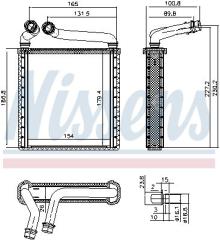 Радиатор печки 73979 NISSENS 73979