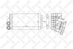 Радиатор печки 1035103SX STELLOX 1035103SX