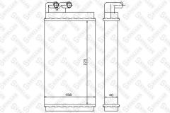 Радиатор печки 1035001SX STELLOX 1035001SX