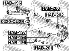 Опора шаровая 0320CU2R FEBEST 0320CU2R