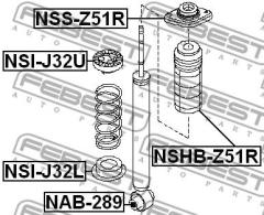 Пыльник амортизатора NSHBZ51R FEBEST NSHBZ51R