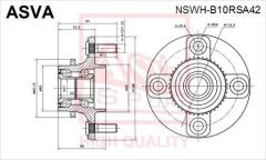 Ступица NSWHB10RSA42 ASVA NSWHB10RSA42