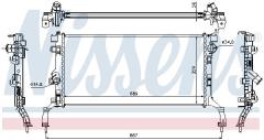 Радиатор охлаждения 637604 NISSENS 637604