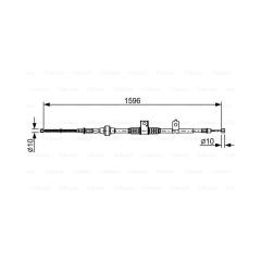 Трос тормоза стояночного 1987482520 BOSCH 1987482520