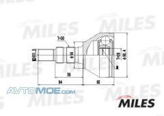 Фото товара Ступица задняя Miles GA20351 для FORD