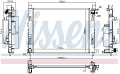 Радиатор охлаждения 637627 NISSENS 637627