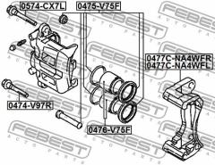 Ремкомплект 0475V75F FEBEST 0475V75F