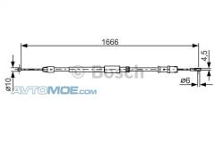 Трос тормоза стояночного 1987482032 BOSCH 1987482032