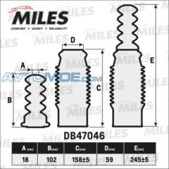 Пылезащитный комплект DB47046 MILES DB47046