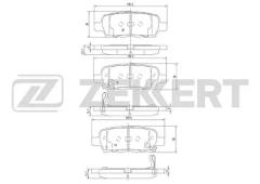 Колодки тормозные BS1823 ZEKKERT BS1823