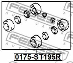 Ремкомплект цилиндра тормозного 0175ST195R FEBEST 0175ST195R