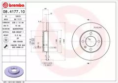 Диск тормозной 08417710 BREMBO 08417710
