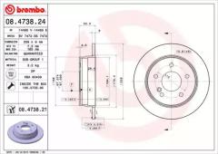 Диск тормозной 08473821 BREMBO 08473821