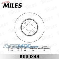Диск тормозной K000244 MILES K000244