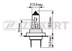 Лампа галогенная H7 ZEKKERT LP1047